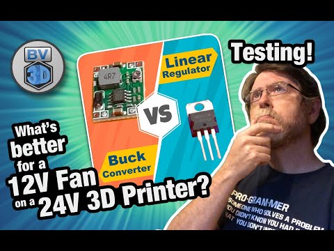 Buck Converter vs Linear Regulator for 12V Fans on a 24V 3D Printer
