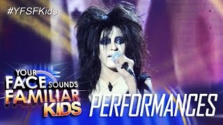 Your Face Sounds Familiar Kids: Awra Briguela as Alice Cooper - I Never Cry