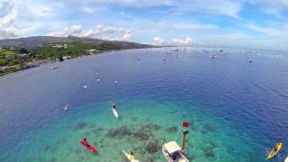 Tahiti SUP Race from the sky
