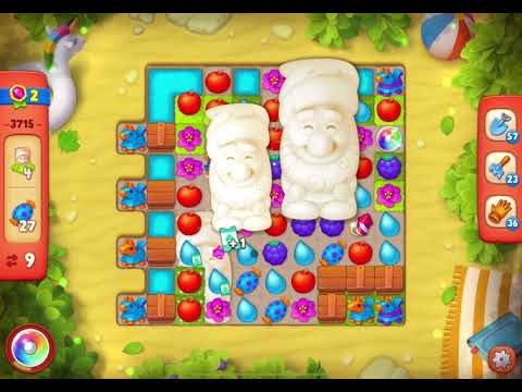GardenScapes  Level 3715 no boosters (17 moves)