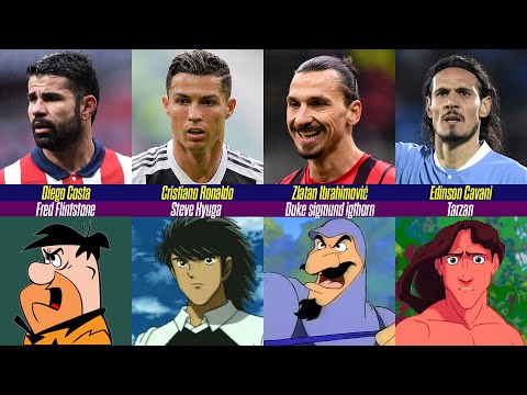 Top - 52 famous Football players who look like cartoon characters