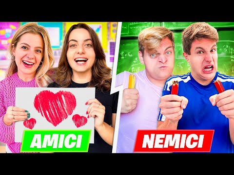 FRIENDS vs. ENEMIES AT SCHOOL!! *3 TYPES OF FRIENDS*👩🏼‍🏫