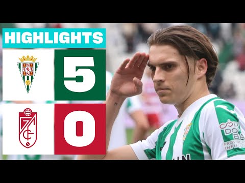 CÓRDOBA CF 5 - 0 GRANADA CF I RESUMEN LALIGA HYPERMOTION