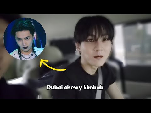 [Eng Sub] Jungwon and jay mini vlog eating dubai chewy kimbab chocolate