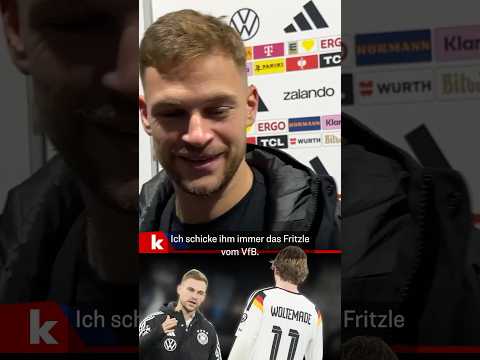 Kimmich lacht wegen Woltemade: "Ich schicke ihm das Fritzle" #shorts