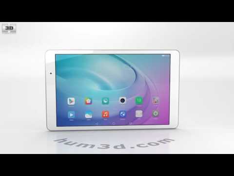 Huawei MediaPad T2 10.0 Pro Pearl White 3D model by 3DModels.org