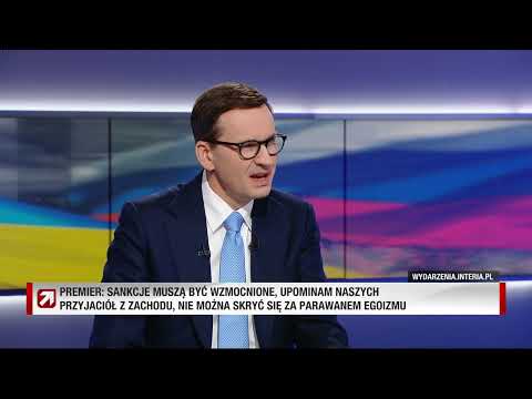Premier Mateusz Morawiecki w programie "Gość Wydarzeń". "Upominam naszych przyjaciół z Zachodu"