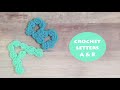 How To Crochet Letters Alphabets A B Using Cluster Stitch Crochet With Samra