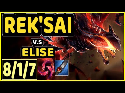 BONO (REK'SAI) vs ELISE - 8/1/7 KDA JUNGLE CHALLENGER GAMEPLAY - KR