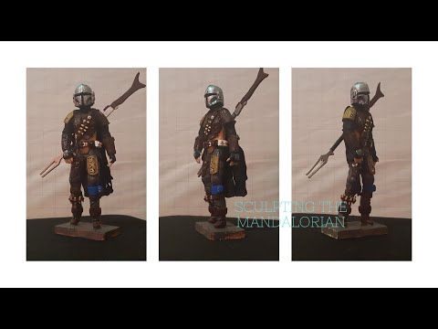 sculpting the mandalorian /how to sculptutre with polymer clay