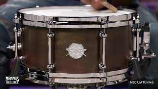 Video thumbnail for Dunnett Classic 14x6.5 Carbon Steel Sledge Snare Drum -Die Cast Hoops - Antique Bronze (6514SL-ABDC) by Memphis Drum Shop