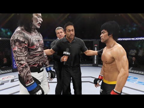 Bruce Lee vs. Oni Genji - EA Sports UFC 2 - Dragon Fights 🔥🐲