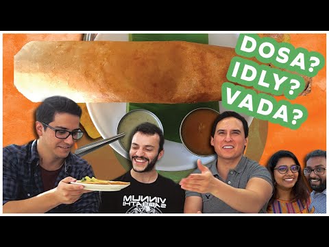 メキシコ人が初めて南インド料理を食べてみる｜ドーサ、イドリー、ポンガル (Mexicans Try SOUTH INDIAN FOOD For the First Time | Dosa, Idly, Pongal)