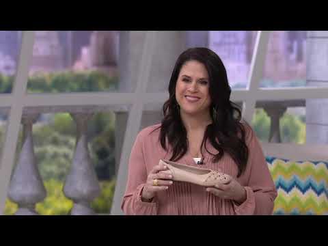 Clarks Collection Leather or Suede Flats- Gracelin Maze on QVC