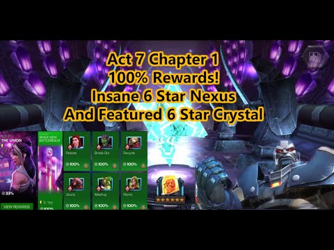 Act 7 Chapter 1 100% Rewards Crystal Opening! 6 Star Nexus + 6 Star Featured Crystal!