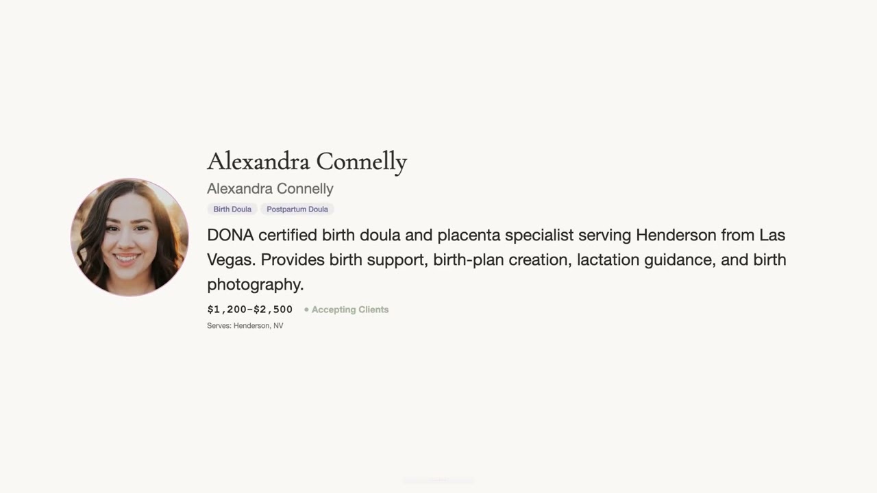 Henderson NV Doula & Birth Plan Guide: Costs, Hospitals & Medicaid (First-Time Mom) — press play to watch