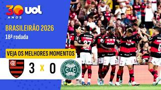 FLAMENGO BATE CORITIBA COM SHOW DE SAMUEL LINO NO MARACANÃ | MELHORES MOMENTOS | BRASILEIRÃO