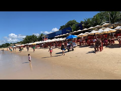 🏝️MOVIMENTO DA PRAIA DE TAPERAPUAN PORTO SEGURO NESSE DOMINGO