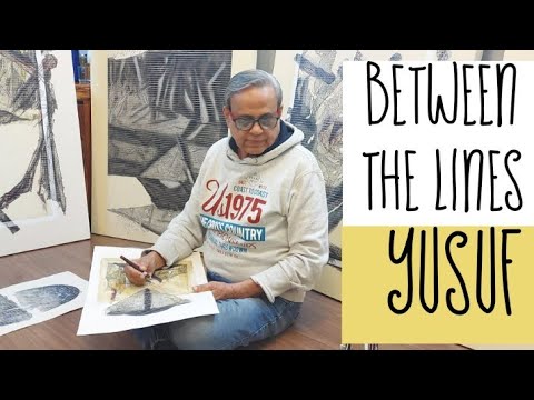 BETWEEN THE LINES | Yusuf | Indian Artist | Virtual Artist Studio Tour | Art Documentation
