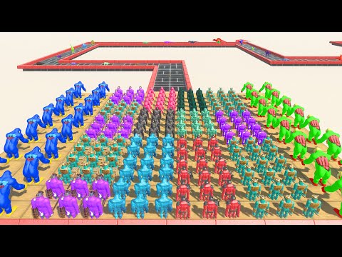Color Mutant Primates vs All Units Championship - Animal Revolt Battle Simulator