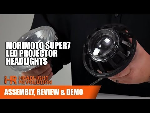 Morimoto Super7 LED 7\" Round Projector Headlight Review for Jeep Wrangler | Headlight Revolution
