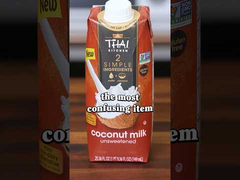 Part of a video titled Confusing Groceries: Coconut Milk - YouTube