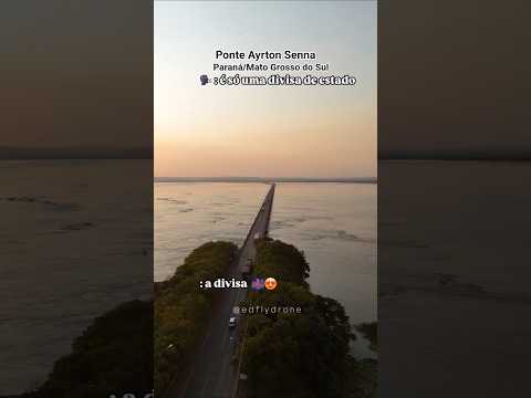 Ponte Ayton Senna na divisa do Paraná/Mato Grosso do Sul #suldobrasil #sul #paraná #rioparana