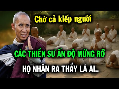 Chờ đợi cả kiếp người, cuối cùng các Thiền Sư Ấn Độ xuất quan, họ nhận ra Thầy Minh Tuệ là ai
