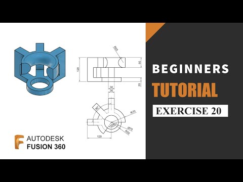 Autodesk Fusion 360 Tutorial for Beginners | Exercise 20 | Learn the basics of designing