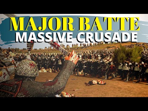 MASSIVE CRUSADE - Major battle - Total War Rome 2 Medieval 1100 ad mod