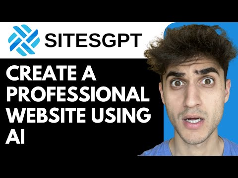 How To Use SitesGPT to Create a Professional Website using AI!