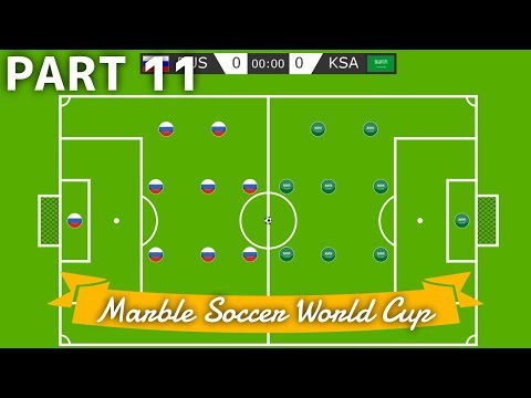 Marble Soccer World Cup Russia 2018 - Part 11 (Semi-Finals & Final) | Bouncy Marble