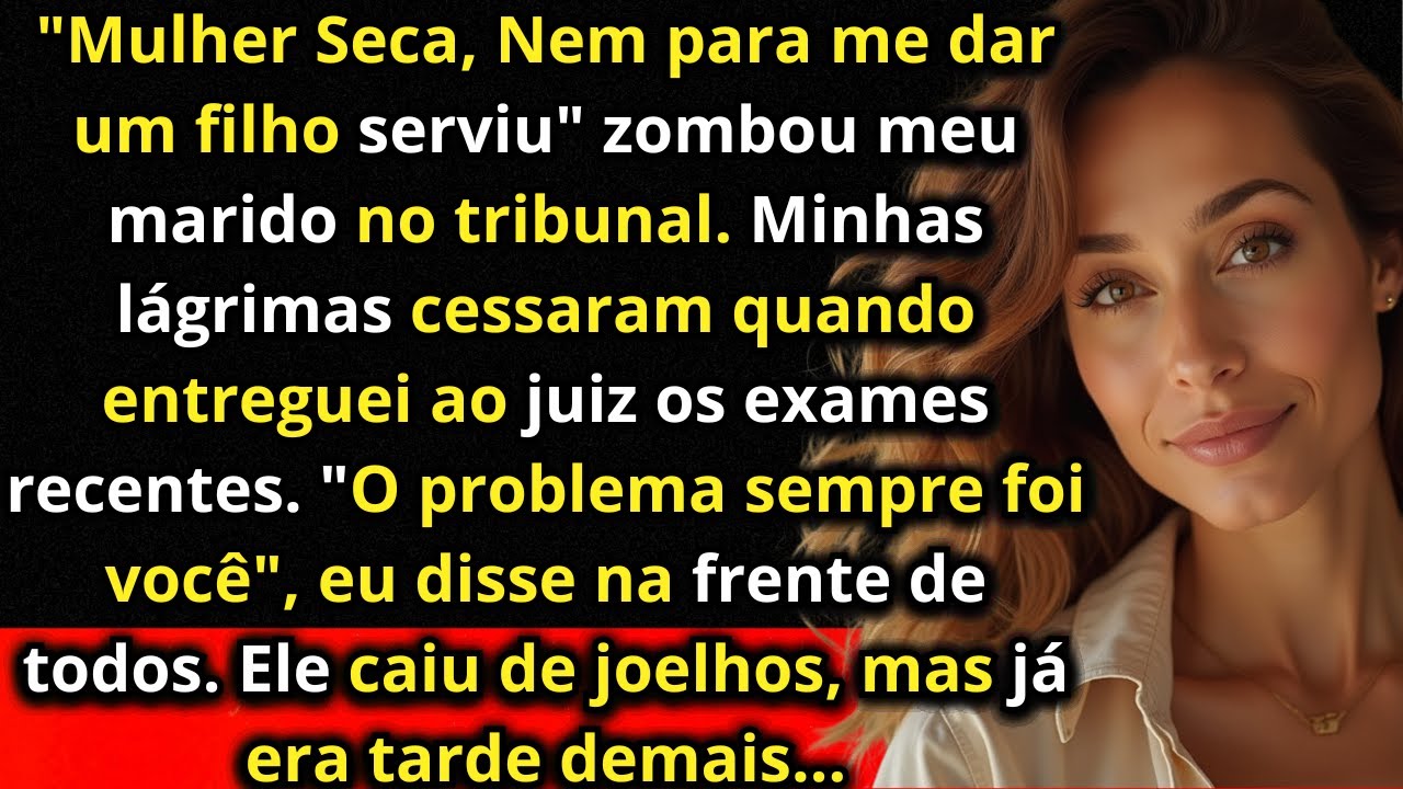 "'Mulher Seca, Nem para me dar um filho serviu', gritou meu marido no tribunal de divórcio enquanto
