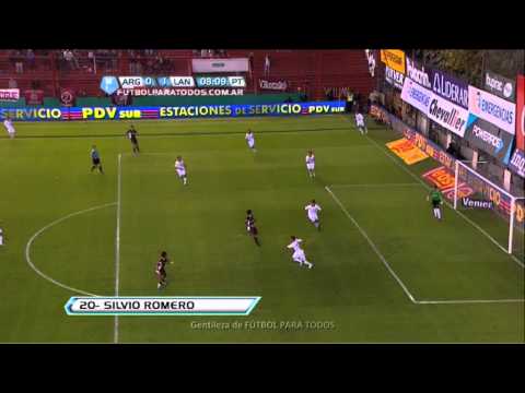 Gol de Romero. Argentinos 0 Lanús 1. Fecha 12. Torneo Final 2013