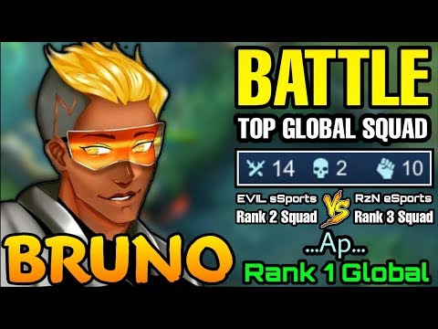 Battle Of Top Global Squad S15 Bruno MVP Plays - Top 1 Global Bruno ...Ap... - MLBB