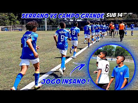 JOGO Serrano vs Campo Grande - metropolitano (sub 14)