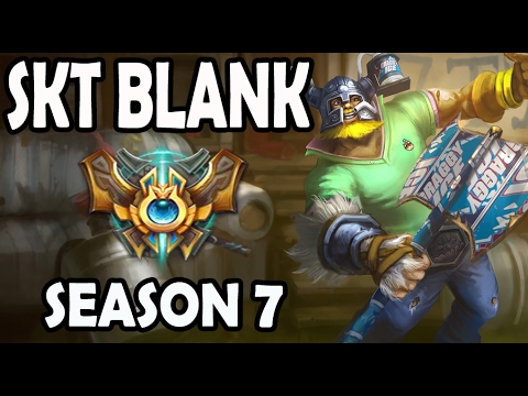 SKT T1 Blank plays OLAF Jungle vs A Korean DIAMOND ELISE