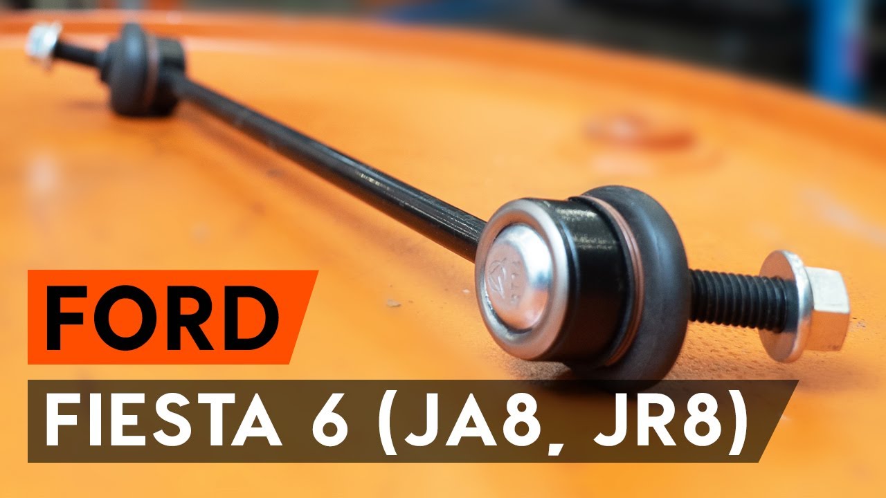 Ako vymeniť predné tyčky stabilizátora na Ford Fiesta JA8 – návod na výmenu