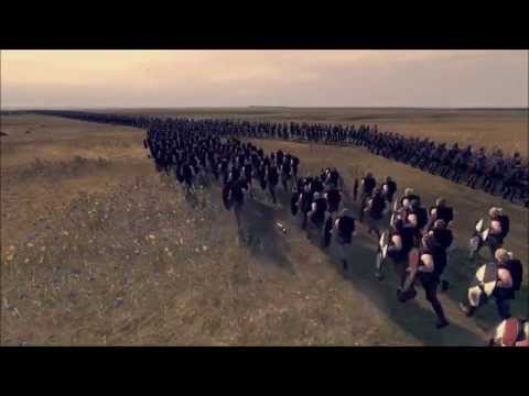 Saxons vs Sassanid Empire (Attila total war online battle #1) [HD]