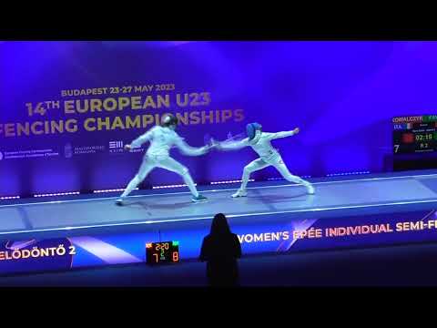 European Championships 2023 U23WE - L4 - Sara Maria Kowalczyk ITA v Angeline Favre SUI