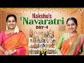 Orange Glam For Navratri Day 4 Nakshathra Nagesh