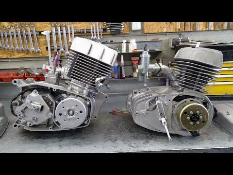 Silnik jawa ts 350 gaźnik PWK, zapłon CDI i silnik gazela gaźnik jikov, zapłon CDI, prezentacja