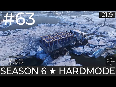 S06 Hardmode #63 - Eingestürzte Brücke reparieren (Maine, USA) ★ Snowrunner Deutsch