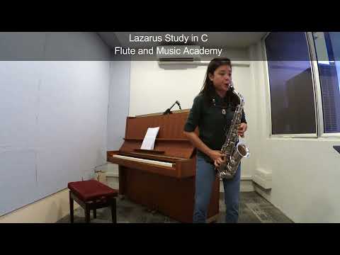 A Sax ABRSM Grade 1 from 2022, A1 Lazarus Study in C