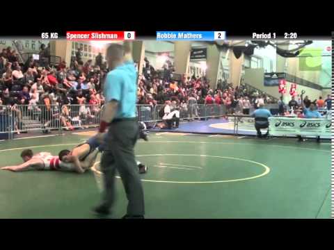 Men`s Freestyle 65 KG Spencer Slishman vs. Robbie Mathers