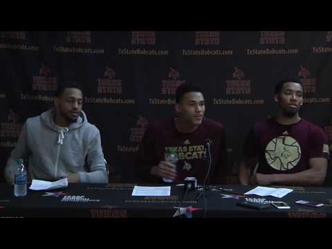Texas State MBB Postgame Press Conference vs. Idaho - Players