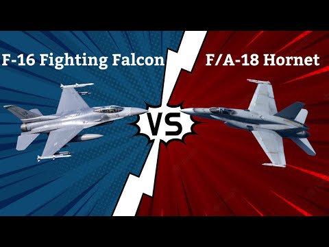 F-16 Fighting Falcon vs F/A-18 Hornet - Fighter Jets