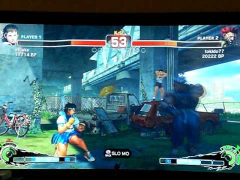 Tokido [Akuma] vs Uryo [Sakura] SUPER STREET FIGHTER 4 - Japanese Online Ranked Matches