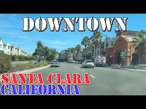 Santa Clara - California - 4K Downtown Drive
