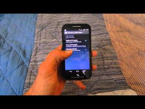 Motorola Moto E as WiFi Hotspot Modem